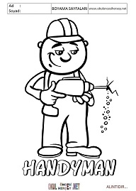 ingilizce boyama sayfaları